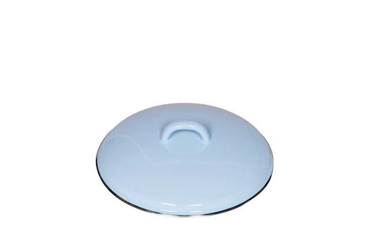 Riess, 0102-006, Deckel mit Chromrand 24, CLASSIC - BUNT/PASTELL, Farbe Blau, Durchmesser 24 cm, Höh