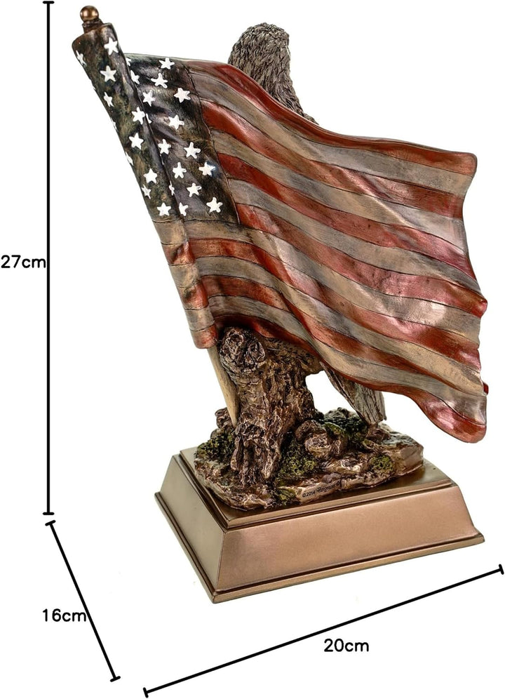 Veronese Weisskopfseeadler mit US Flagge Adler Freiheitsstatue Statue of Liberty Figur Skulptur