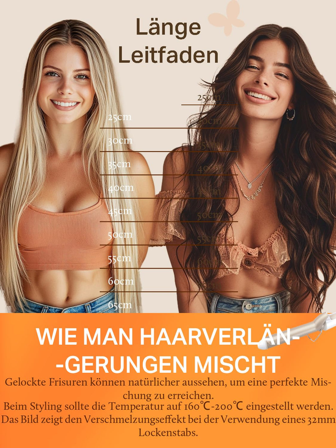 DOORES Tape Extensions Echthaar Natürliches Echthaar Tape in Menschliches Haar, Natürliches Schwarz