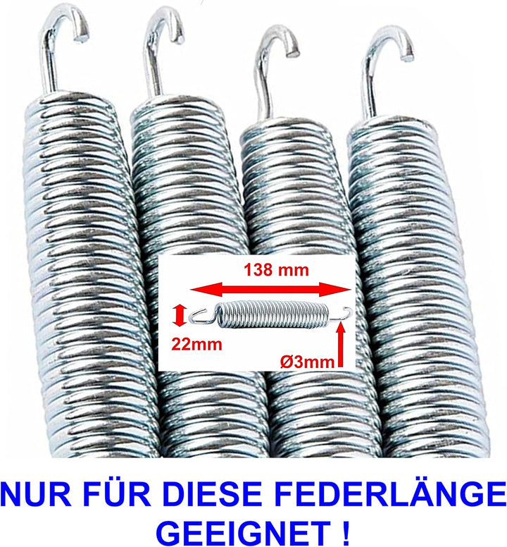Izzy Sprungtuch 366cm Sprungmatte 72 Ösen - Trampolin - Innenmasse 325 cm, geeignet für 135 bis 138