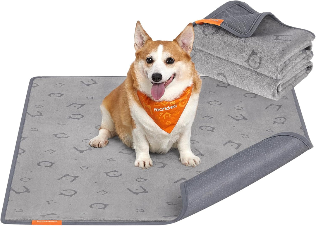 Feandrea Hundedecke, 2er Set, Wiederverwendbare Hundematte, 122 x 91 cm, XL, wasserdicht, auslaufsic