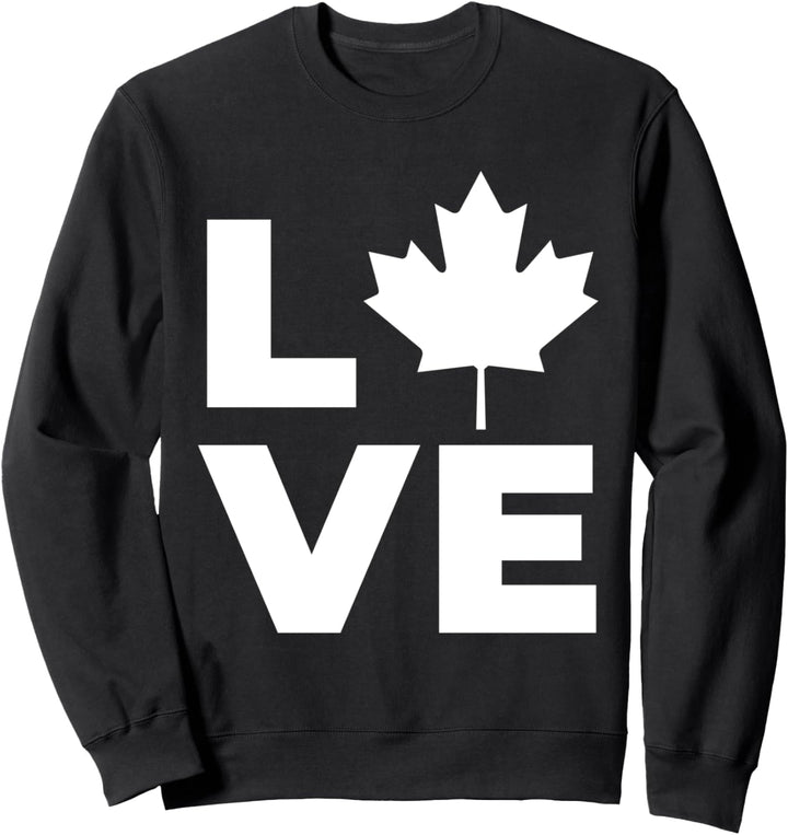 Kanada Flagge Liebe LVE Kanada Ahornblatt Sweatshirt