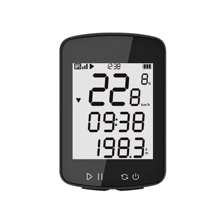 GPS Fahrradcomputer Kabellos, 2,2 Zoll LCD Bildschirm Fahrradtacho Kilometerzähler IPX7 Wasserdicht