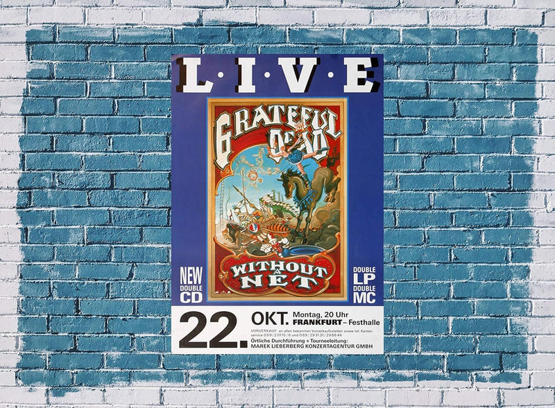 Grateful Dead - Without Net, Frankfurt 1990 » Konzertplakat/Premium Poster | Live Konzert Veranstalt