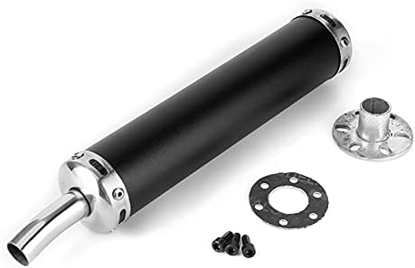 Auspuffschalldämpfer, Edelstahl-Motorrad-Auspuffschalldämpfer 20 mm / 0,8 Zoll Motorrad-Auspuffschal