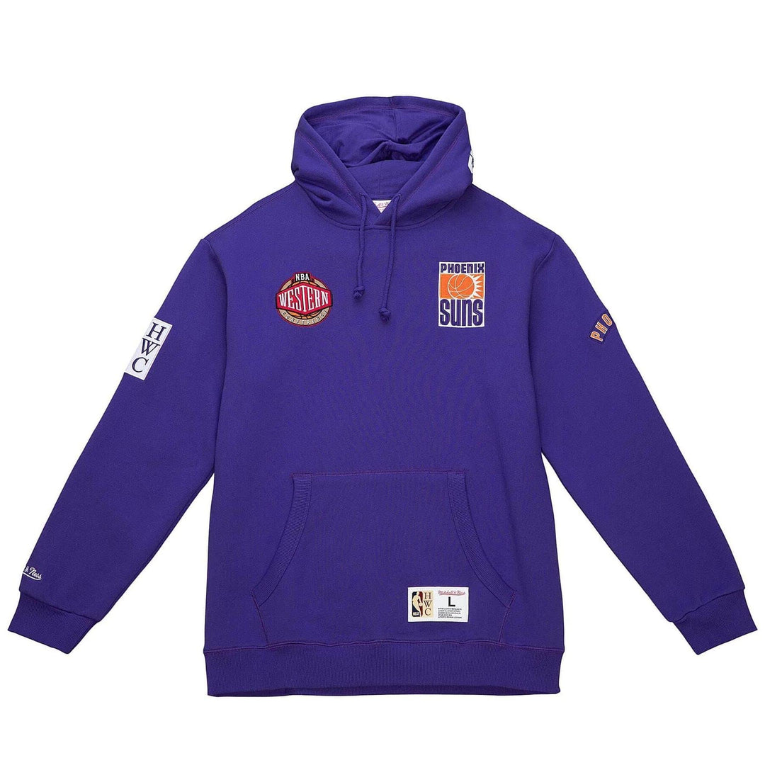 Mitchell & Ness NBA/NFL/NHL/NCAA Hometown Fleece Hoody M Phoenix Suns, Violett, M Phoenix Suns, Viol