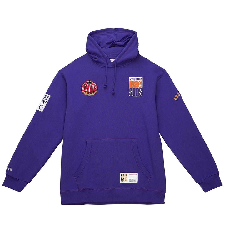 Mitchell & Ness NBA/NFL/NHL/NCAA Hometown Fleece Hoody M Phoenix Suns, Violett, M Phoenix Suns, Viol