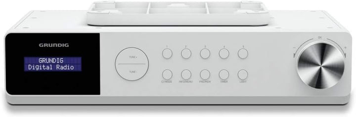 Grundig DKR 1000 BT DAB + Küchenradio mit Bluetooth und DAB + Empfang Weiss weiss Küchenradio mit DA