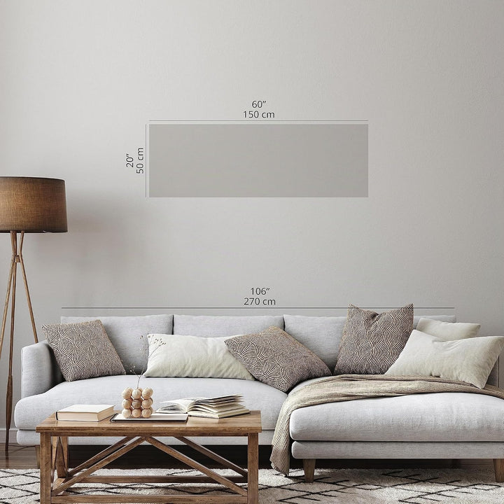 murando HandArt Bilder auf Leinwand Hirsch 150x50 cm 1 tlg Leinwandbild Wandbilder Wohnzimmer Wandde