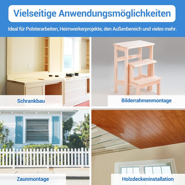 meite Edelstahl Stauchkopfnägel 18GA / 32 mm, Tackernägel 32mm Edelstahl 304 18GA Nägel für Druckluf