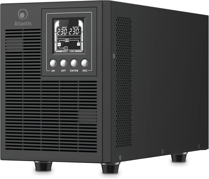 Atlantis A03-OP1502P PRO UPS OnLine USV Server Doppelwandler Reine Sinuswelle 1500VA 1350W, Tower, L
