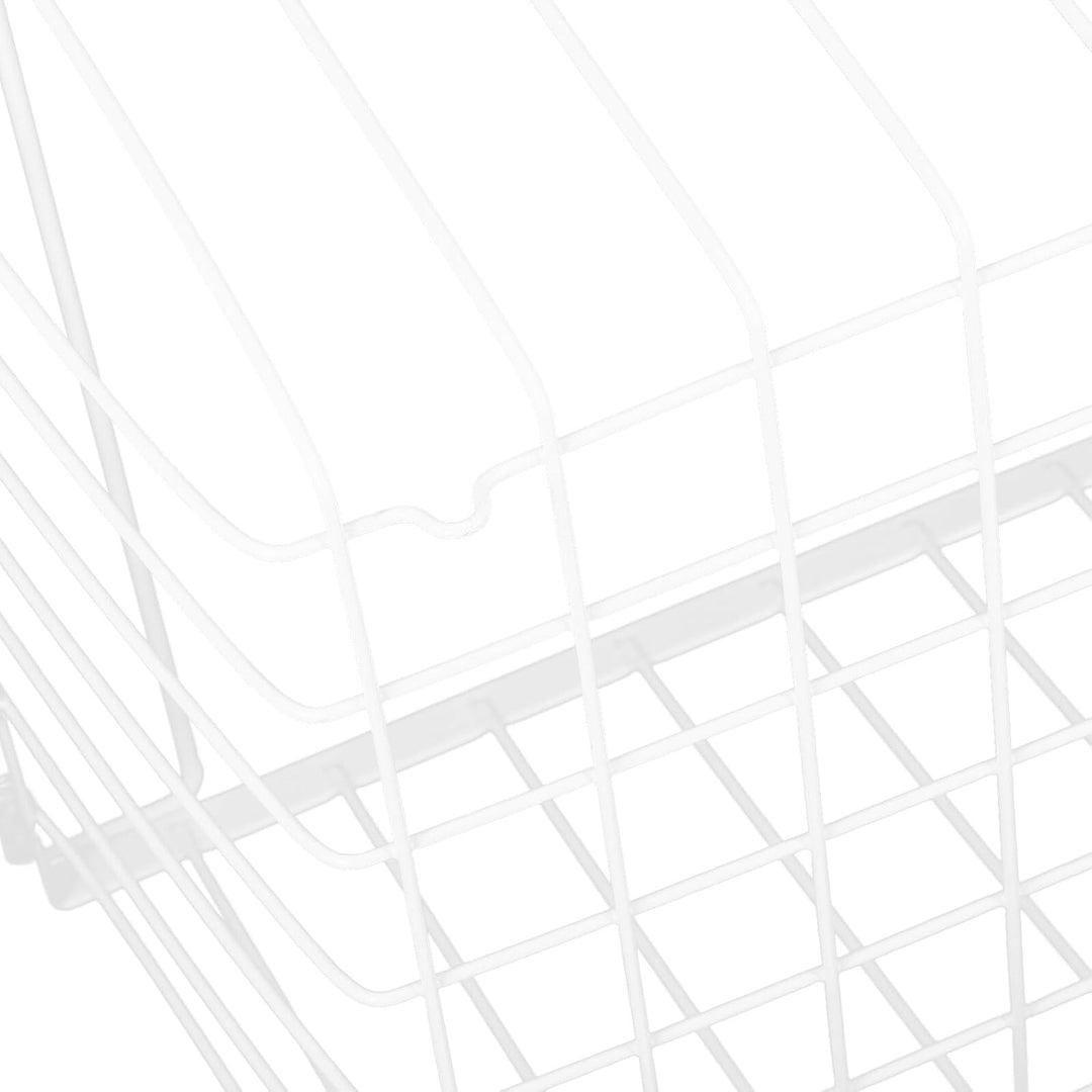 DOITOOL Gefrierschrank Organizer Metallkorb Klappbar mit Griff Draht Aufbewahrungskorb mit Lüftung f