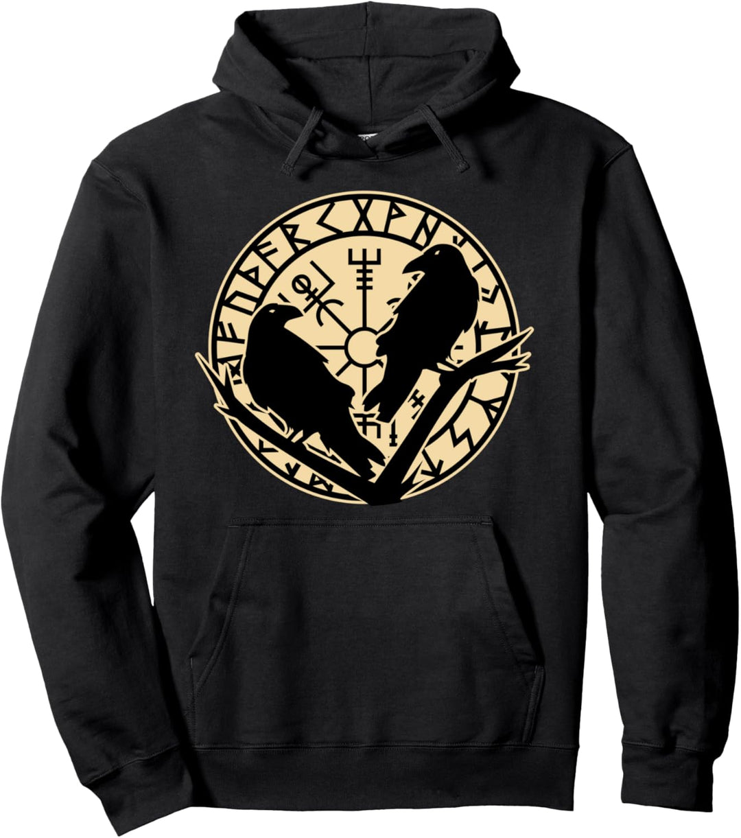 Raben Odins Huginn & Muninn - Nordmann & Wikinger Pullover Hoodie