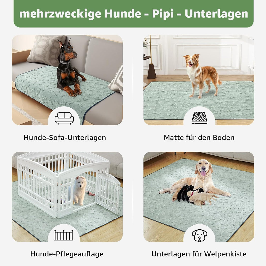 super - saugfähige Welpenunterlagen, weich Hunde PIPI matten, wasserdicht Urinierunterlagen für Hund
