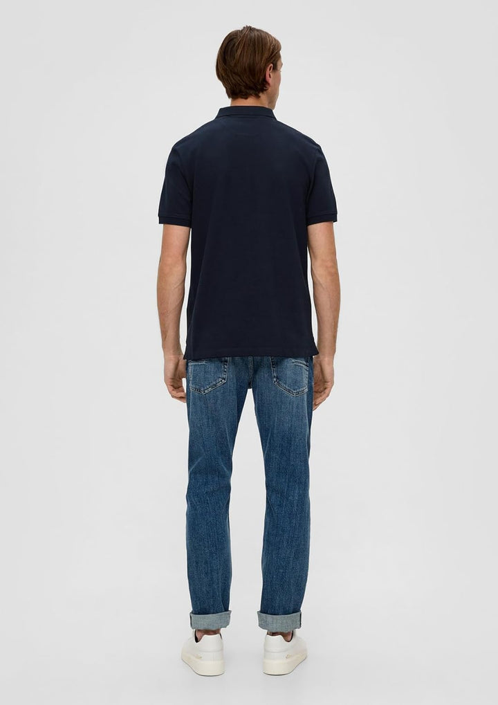s.Oliver Herren Poloshirt M Blau (Medieval Blue Aop 58a1), M Blau (Medieval Blue Aop 58a1)