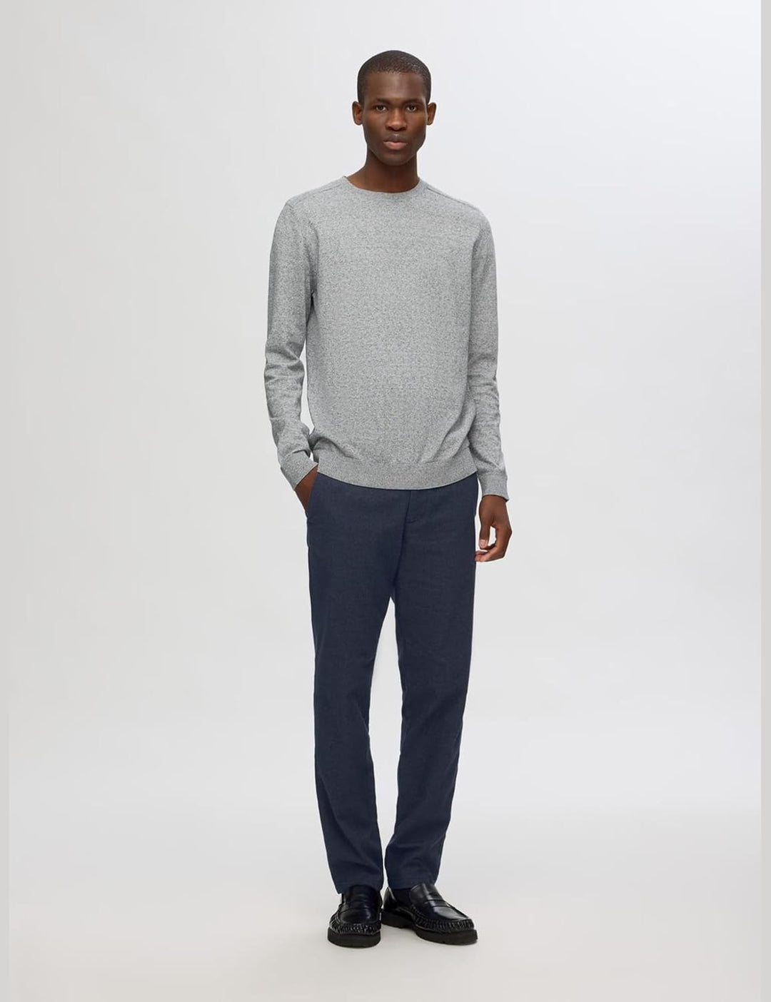 Selected Homme Male Chino 175 Slim Fit Brushed 29W / 32L Dark Sapphire/Detail:structure, 29W / 32L D
