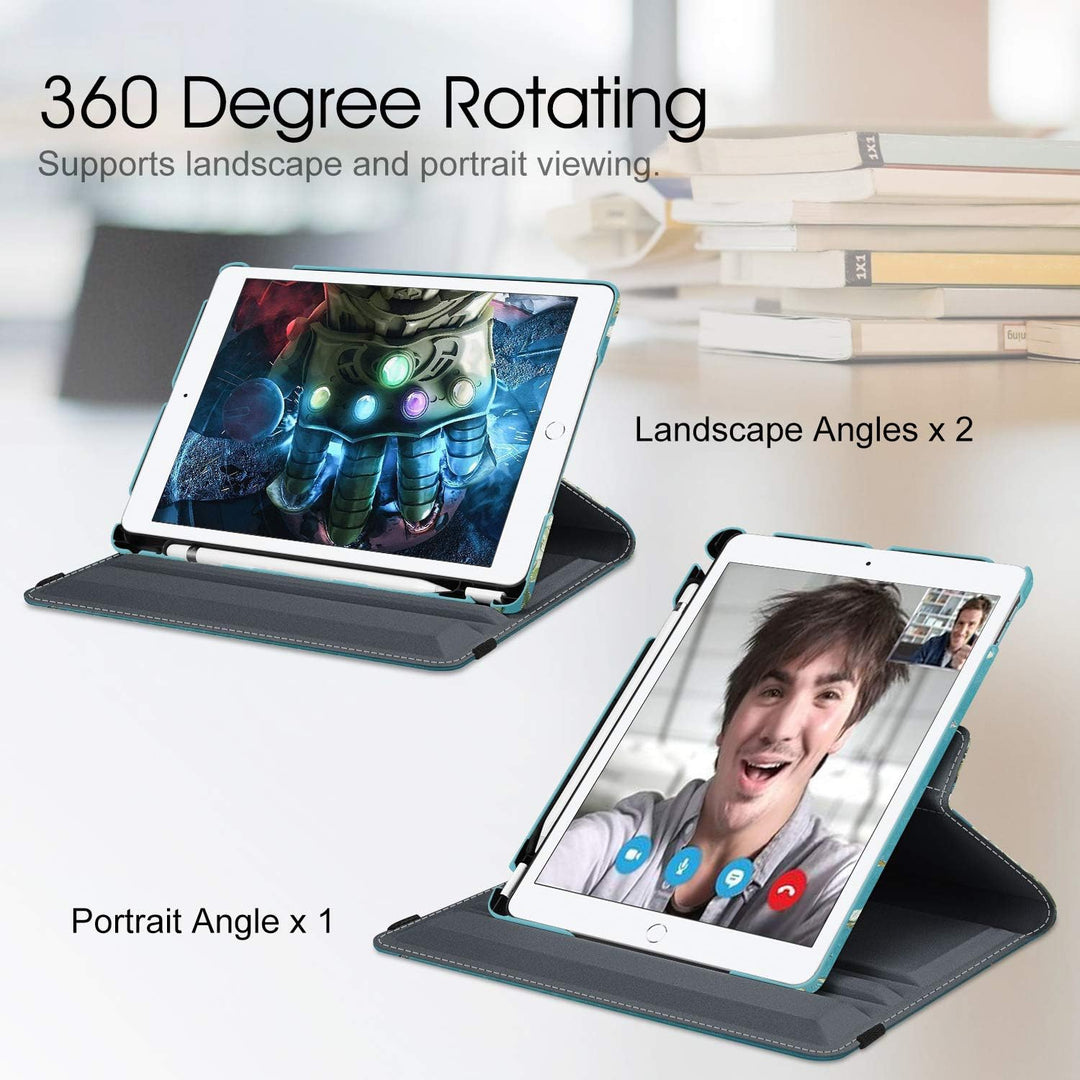 Fintie Hülle für iPad 10.2 Zoll 9.Generation / 8. Gen / 7. Gen (Modell 2021/2020/2019) mit Pencil Ha