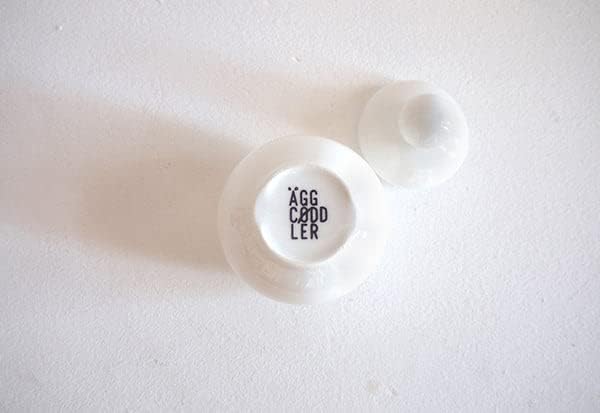 AggCoddler Porcelain and Silicone Egg Boiler for Easy Cooking - Microwave & Dishwasher Safe - Steam,
