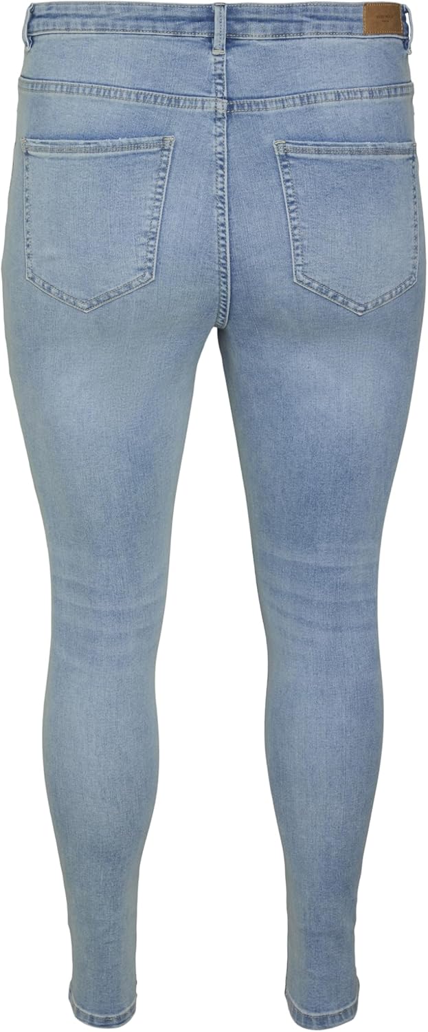 VERO MODA CURVE Damen Jeanshose 50W / 32L Light Blue Denim, 50W / 32L Light Blue Denim