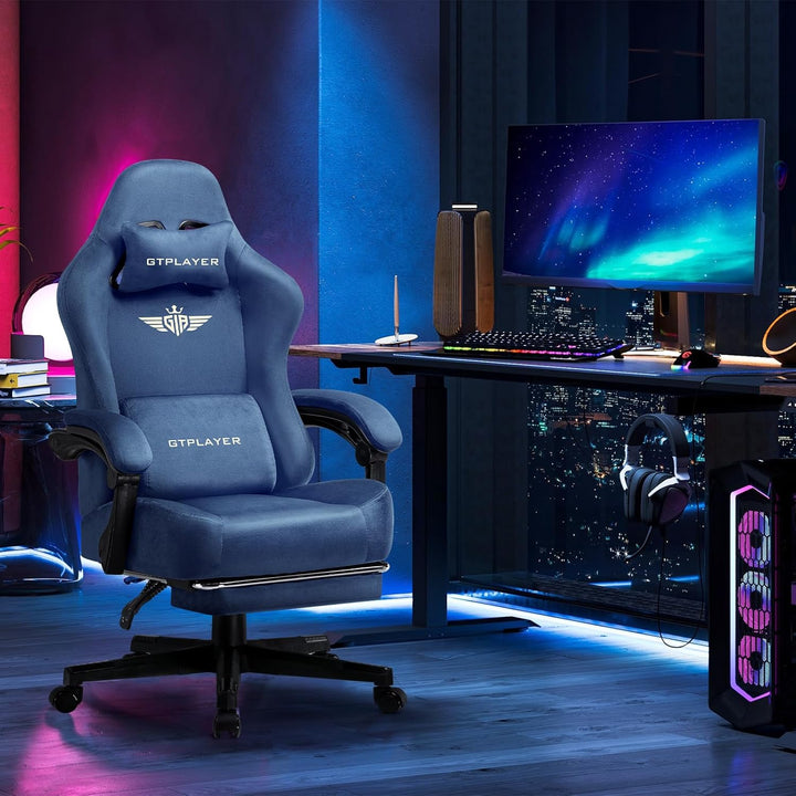 GTPLAYER Gaming Stuhl, Atmungsaktiver Bürostuhl, bürostuhl ergonomisch, Hochwertiger - Stoff, Ergono