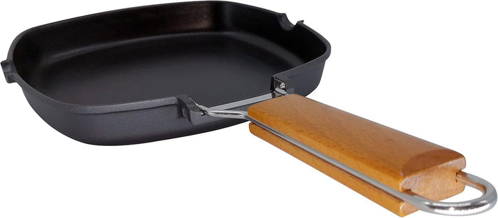 WECOOK! Ecostone Grillpfann Induktion Glatter, 28 x 28 cm, Antihaftbeschichtung ILAG Ökologisch PFOA