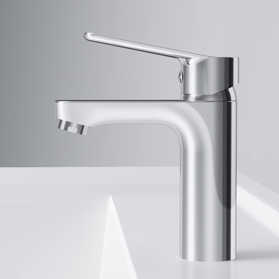 AM.PM Hit Waschtischarmatur mit Einhebelmischer | SoftMotion Keramikkartusche, Neoperl Aerator | kra