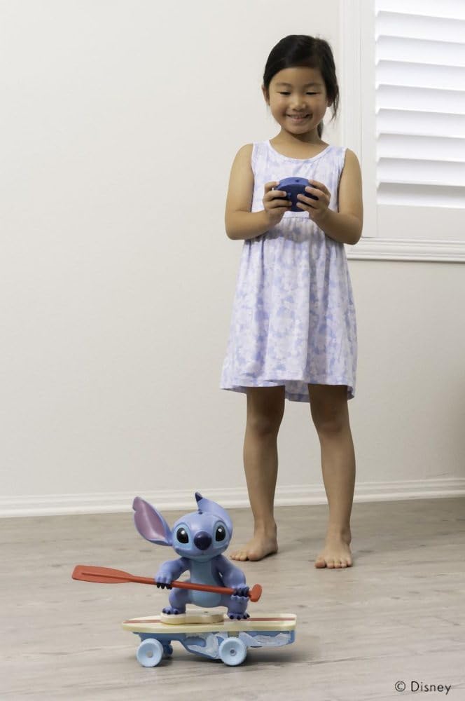 Jada Disney Stitch Surfer – Charakter dreht Sich um 360 ° – aufsteht von alleine – offiziell lizenzi