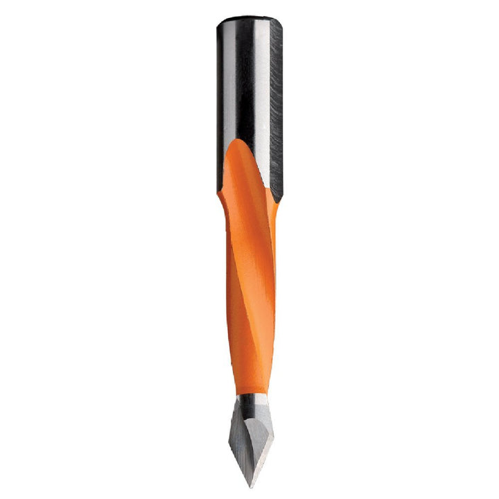 CMT 314.047.12 2 Rillen Dübelbohrer für Durchgangslöcher, 3/16 Zoll Durchmesser, 10x26mm Schaft, Lin