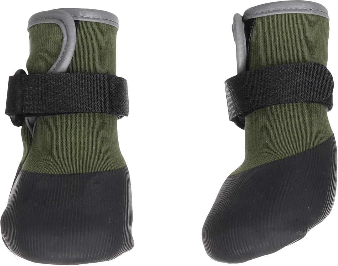 hundeschuhe - Magna - 2 Stück - grün - L - 5,7x5,2x11,4 cm - Polyester - weiche Sohle - rutschfest -