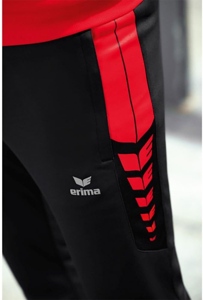 Erima Unisex Kinder Trainingshose Six Wings Funktionelle 116 Schwarz/Rot, 116 Schwarz/Rot