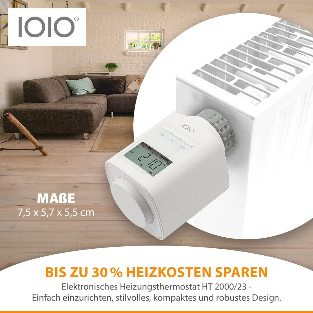 5 Stück IOIO Elektronisches Heizungsthermostat HT 2000/23 der Neue Thermostat Heizung programmierbar