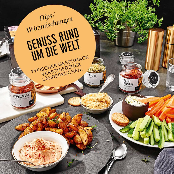 Wajos Patatas Bravas Dip vegan, Doppelpack 2x 90g: pikanter Dip &amp; leckere Alternative zum Pommes Gew