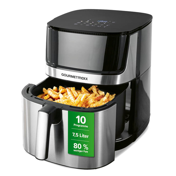 GOURMETmaxx 4in1-digitale Heissluftfritteuse | Leistungsstarker Airfryer 2200 W | Fettarmes + energi
