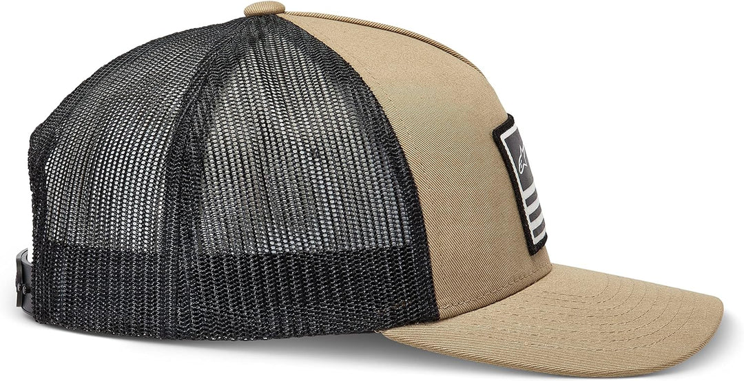 Alpinestars Flag Snapback Hat Baseballkappe Herren Trucker mit hinten Schnappverschluss