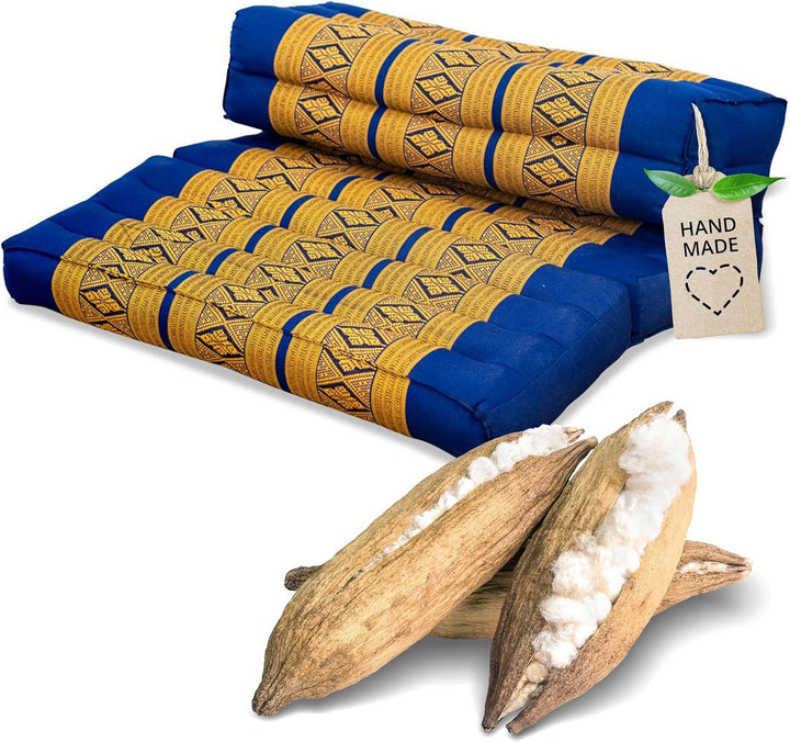 livasia Meditationskissen faltbar klappbar, Zafukissen Zabuton für Yoga und Meditation, Meditationss