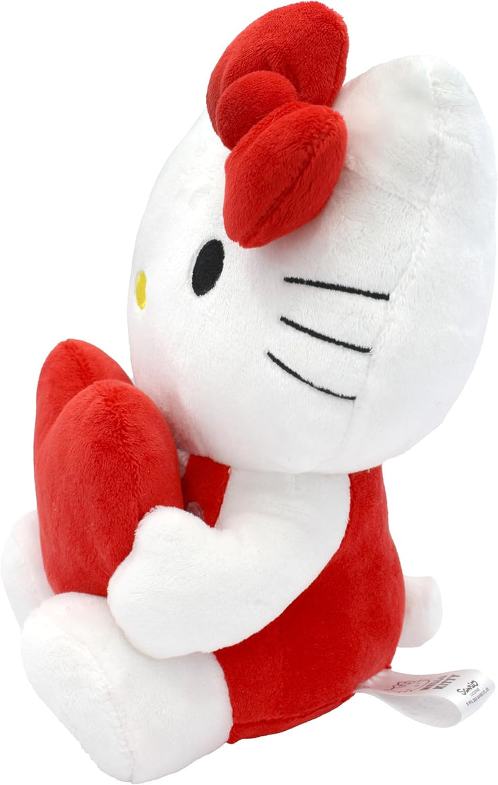 Joy Toy - Hello Kitty mit Herz ECO-Plüsch in Kartontäschchen 24 cm, Herz