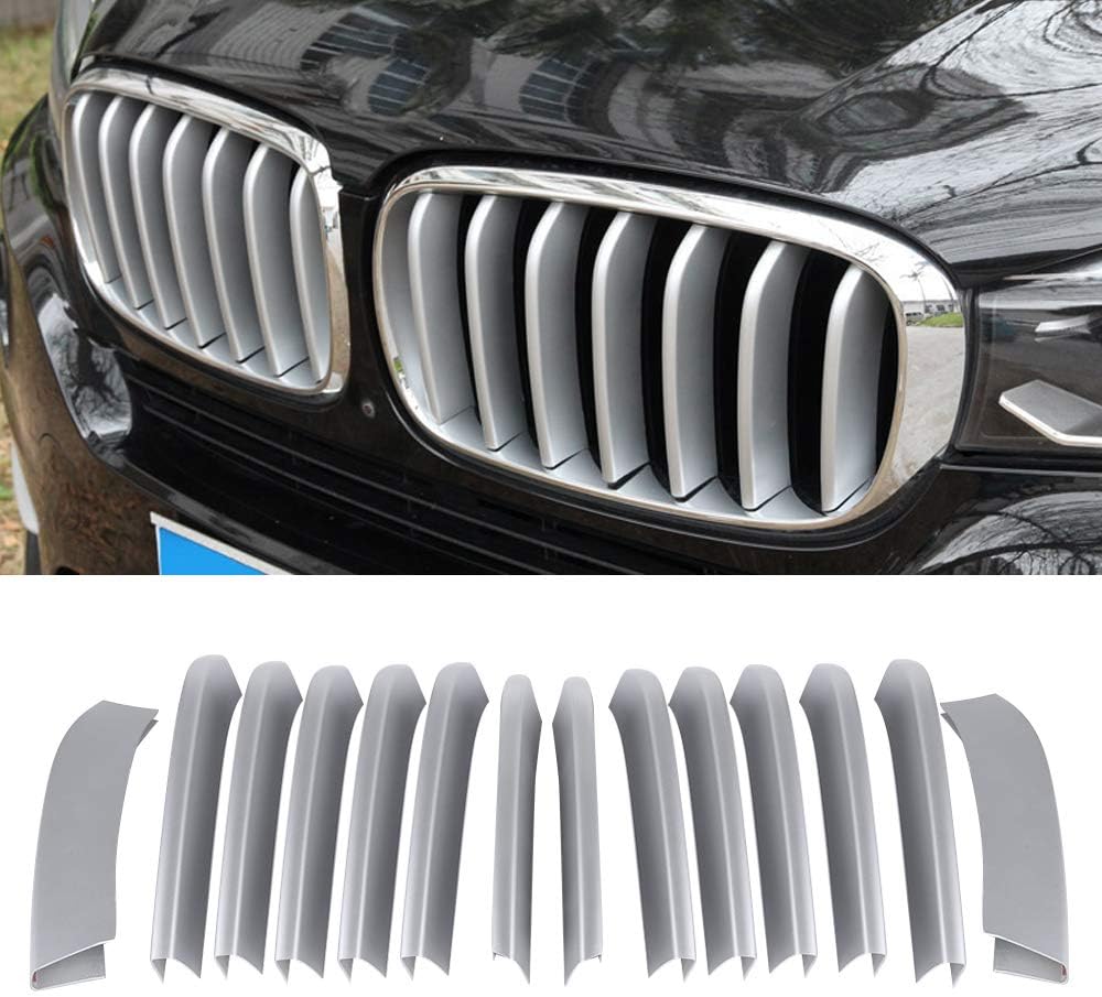 Auto Kühlergrill Abdeckung Trim, 14PCS Auto Kühlergrill Abdeckung Trim Aufkleber Zubehör Ersatz für
