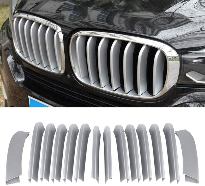 Auto Kühlergrill Abdeckung Trim, 14PCS Auto Kühlergrill Abdeckung Trim Aufkleber Zubehör Ersatz für
