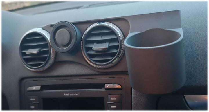 Generisch Handyhalterung kompatibel mit Audi A3 8P (BJ 2004-2013) Plus Getränkehalter, Plus Getränke