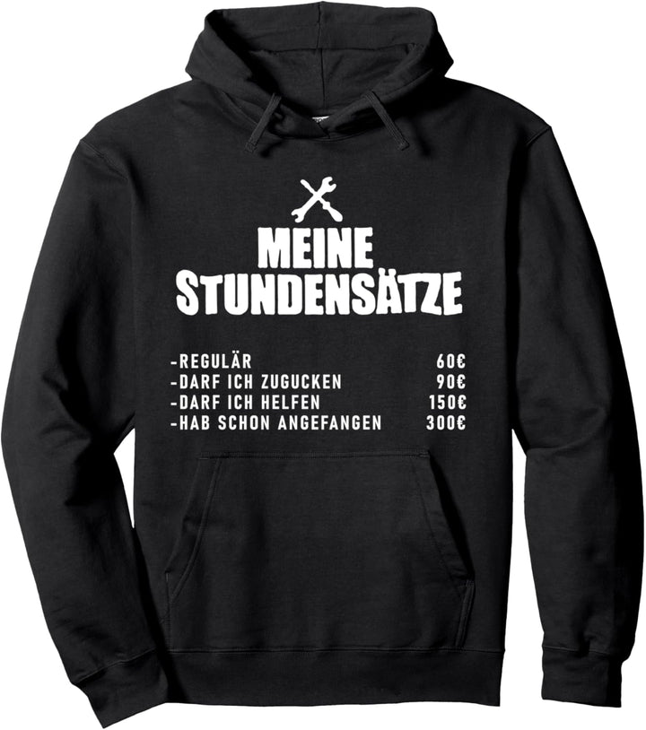 Monteur Opa Handwerker Installateur, Elektriker, Mechaniker Pullover Hoodie