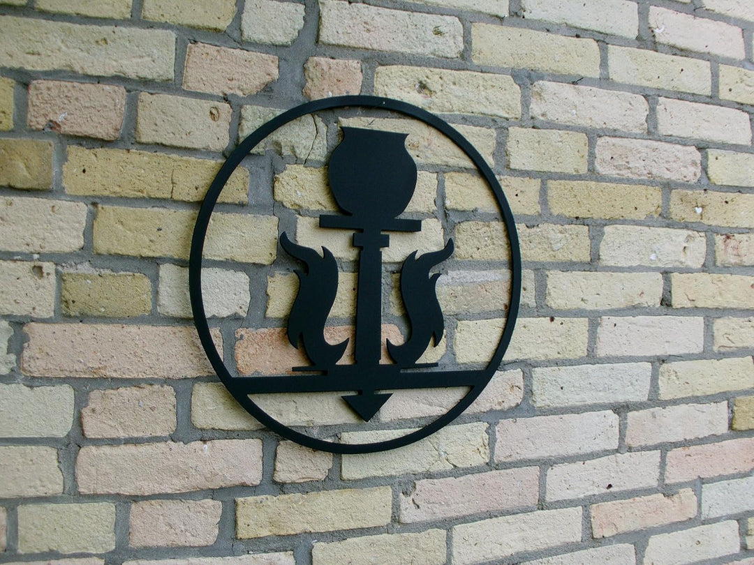 Zunftzeichen der TÖPFER aus 3mm Stahl mit den Massen 40cm - 90cm (40cm), 40cm
