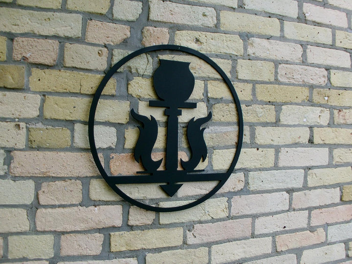Zunftzeichen der TÖPFER aus 3mm Stahl mit den Massen 40cm - 90cm (40cm), 40cm