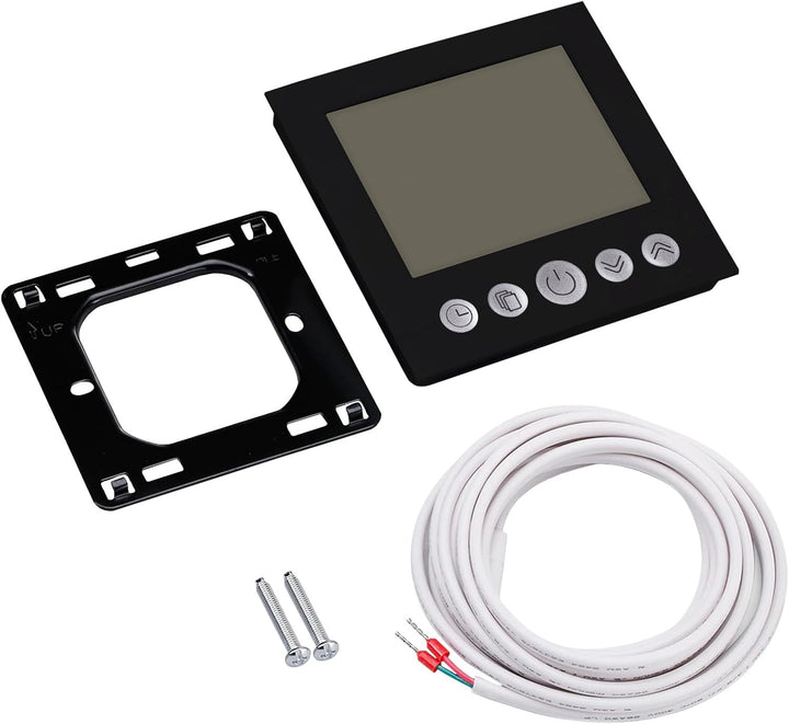 Digitales Unterputzthermostat Thermostat schwarz 8cm Bildschirmdiagonale für Antriebssteuerung elekt