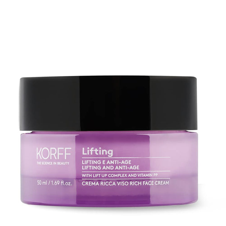 Korff Lifting Reiche Gesichtscreme, Lifting-Effekt mit Lift Up Complex und Vitamin PP, komfortable u