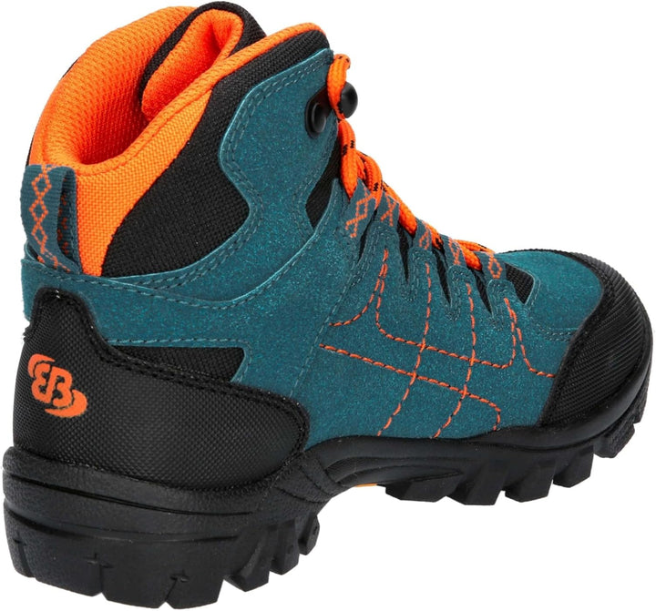 Brütting Unisex Kinder Mount Shasta Kids Hi Trekking-& Wanderstiefel 30 EU Petrol Schwarz Orange, 30