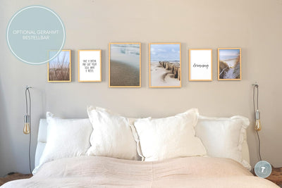 Papierschmiede® Mood Poster Set Beach Walk, Bilder Wohnzimmer Deko Schlafzimmer, 2x DIN A3 und 4x DI