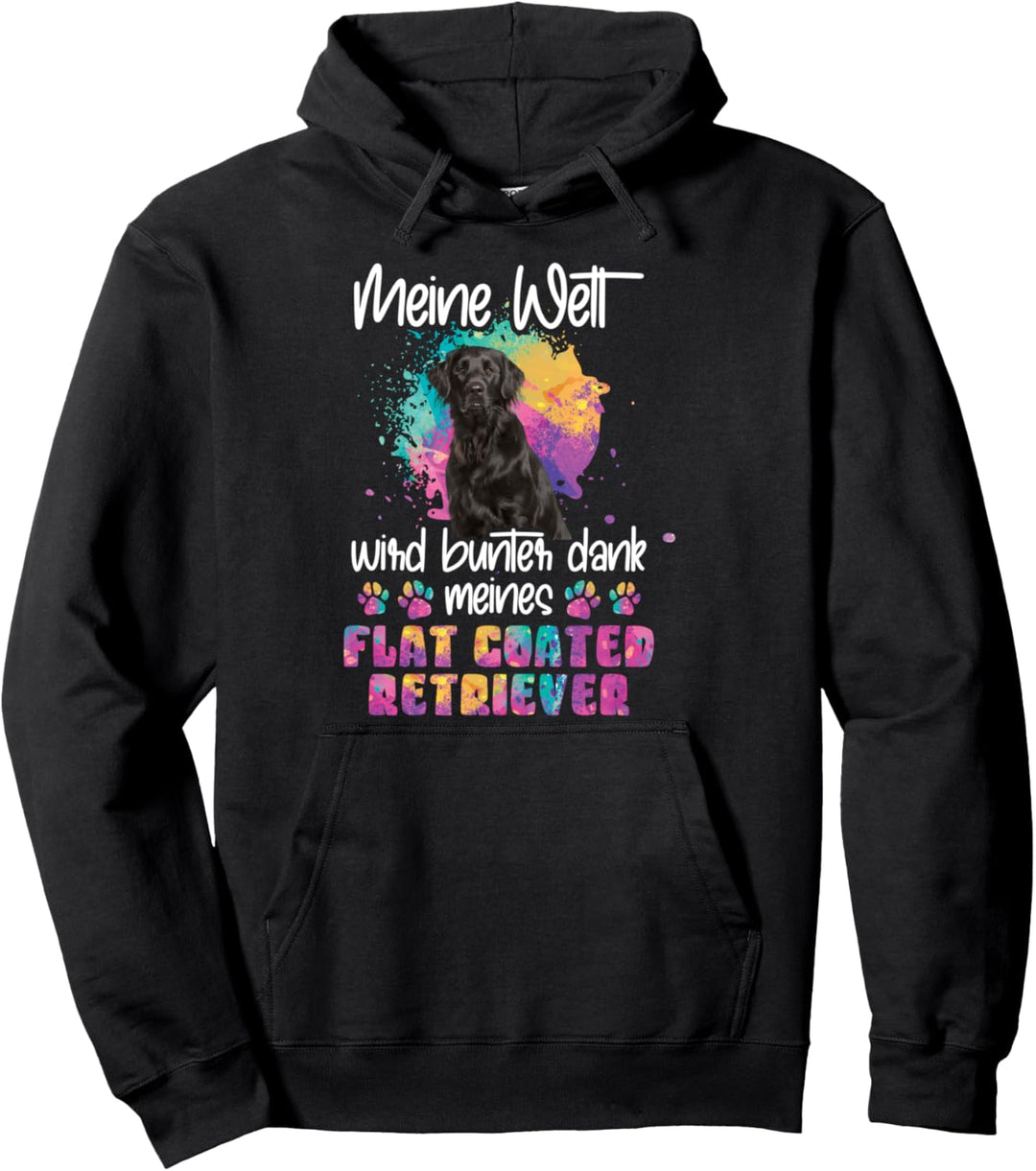 Dank meines Flat coated retriever Hund Hunde Hundemama Pullover Hoodie