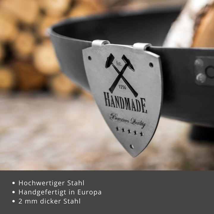 CookKing Feuerschale Feuerkorb Grill Feuerstelle - Indiana - echte Handarbeit - Ø100cm