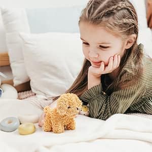 ANBOOR 6 Kleine Kuscheltiere 12cm Süsses Hündchen-Plüsch-Stofftier Mit Schlüsselanhänger Cuddly Toy