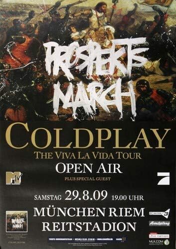 Coldplay - München, München 2009 » Konzertplakat/Premium Poster | Live Konzert Veranstaltung | DIN A